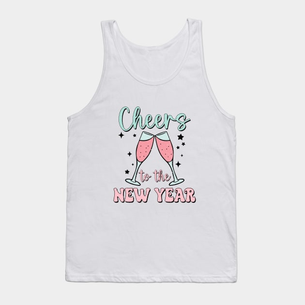 Cheers To The New Year Tank Top by Nessanya